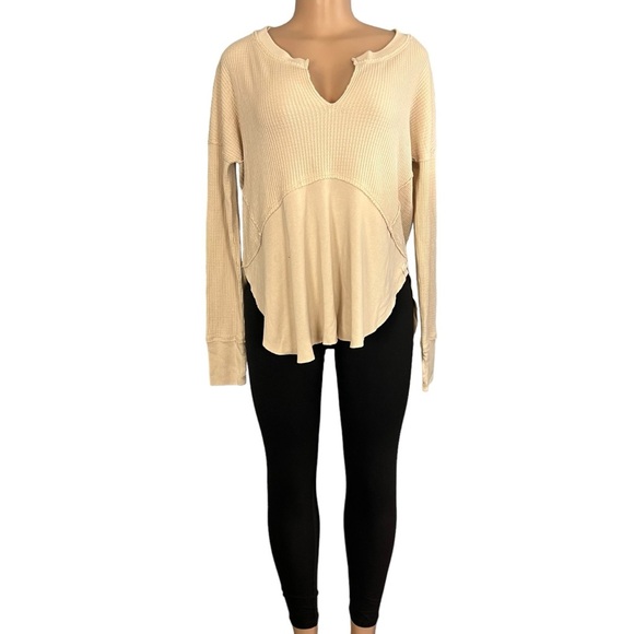 Free People Montery Thermal Top Cream - Picture 3 of 9